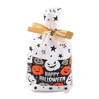 50Pcs Rectangle Halloween Candy Plastic Bags ABAG-U001-01Q-1