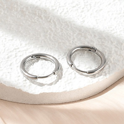 Tarnish Resistant 304 Stainless Steel Hoop Earrings EJEW-P177-P-08-1