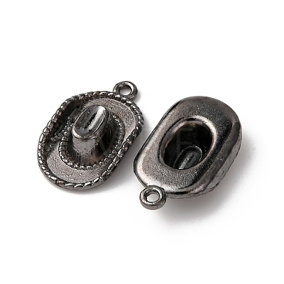 Tibetan Style Alloy Hat Pendants TIBEP-1023-B-FF-1
