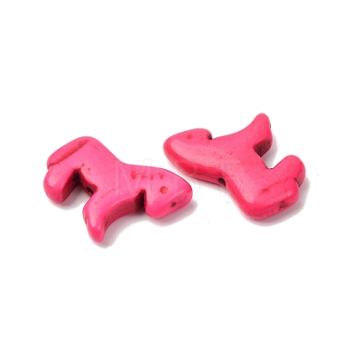 Synthetic Turquoise Dyed Horse Beads G-B015-05-1