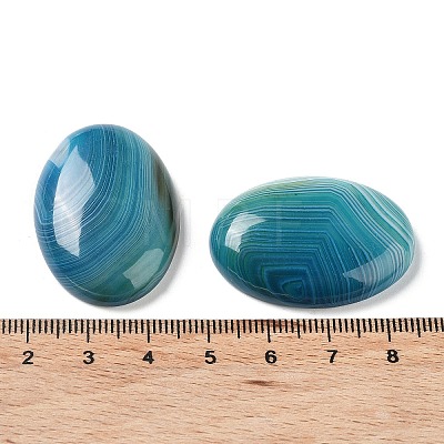 Natural Striped Agate/Banded Agate Cabochons G-H296-01F-1