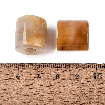 Natural Topaz Jade European Beads G-P520-05T-1