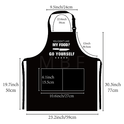 Polyester Apron AJEW-WH0221-015-1