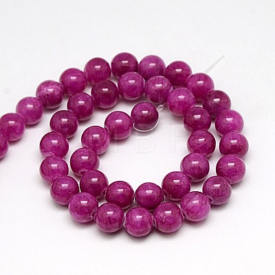 Natural Yellow Jade Beads Strands G-G598-6mm-YXS-12-1