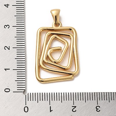 Golden Plated 304 Stainless Steel Pendants STAS-L272-004G-01-1