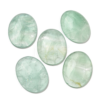 Natural Green Fluorite Cabochons G-C115-01B-09-1