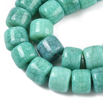 Dyed Glass Beads Strands GLAA-H037-01-1