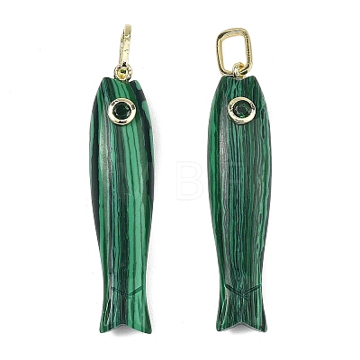 Synthetic Malachite Carved Pendants GG-CBA8D06-01G-04-1