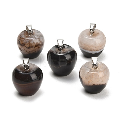 Teachers' Day Natural Agate Pendants GG-K002-14-1