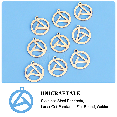 Unicraftale 201 Stainless Steel Pendants STAS-UN0033-98-1