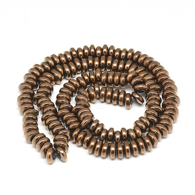 Electroplate Non-magnetic Synthetic Hematite Beads Strands X-G-T061-42E-1