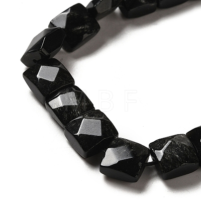 Natural Obsidian Beads Strands G-C109-A02-02-1
