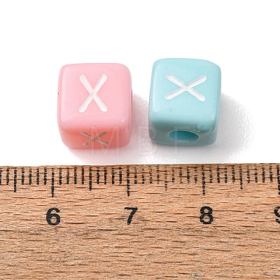 Opaque Acrylic European Beads AC-CBA7A73-01X-1