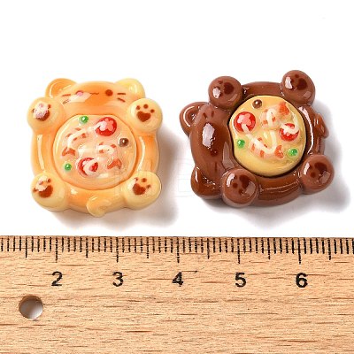 Opaque Resin Imitation Food Decoden Cabochons CRES-Z006-08-1