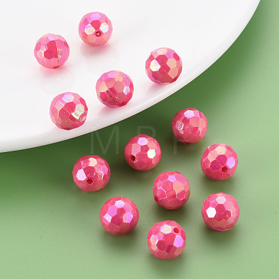 Opaque Acrylic Beads TACR-S154-10F-02-1