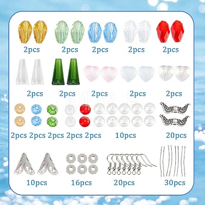 DIY Christmas Angel Theme Earrings Making Kit DIY-SC0021-65-1