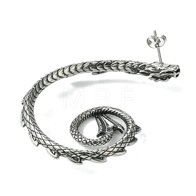 316 Surgical Stainless Steel Cuff Earrings EJEW-E300-18AS-03-1