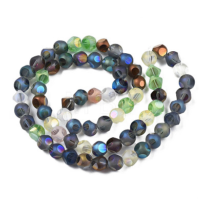 Electroplate Glass Beads Strands EGLA-Q026-015-1