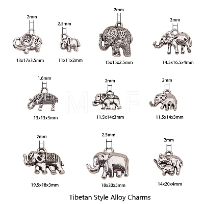 Tibetan Style Alloy Pendants TIBEP-CJ0001-12-1