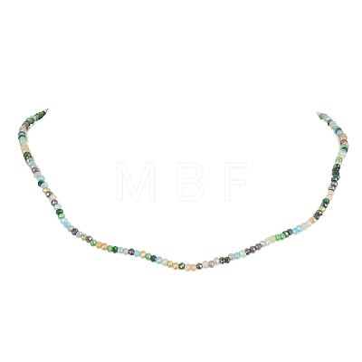 Glass Beaded Necklaces with 304 Stainless Steel Clasps NJEW-JN04363-01-1