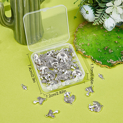 60Pcs 3 Styles Tibetan Style Alloy Pendants TIBEP-SC0002-27-1