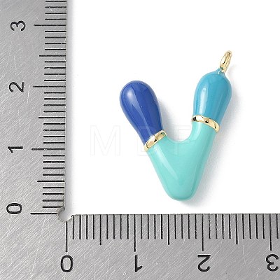 Brass Enamel Pendants KK-E093-03G-V-02-1