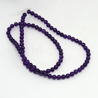 Natural Gemstone Amethyst Round Beads Z0SYS011-1