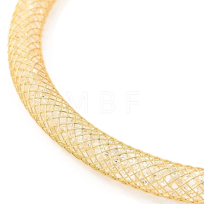 Brass Mesh Chain Bracelets for Women DIY-B066-02G-01-1