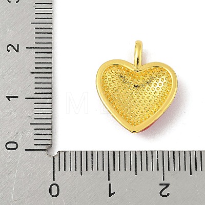 Brass Enamel Pendants KK-Z107-03G-1