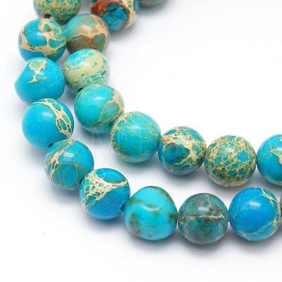 Natural Imperial Jasper Beads Strands X-G-I122-4mm-10-1