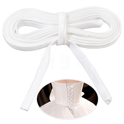 Satin Wedding Dress Back Tie Rope SRIB-WH0011-039A-1