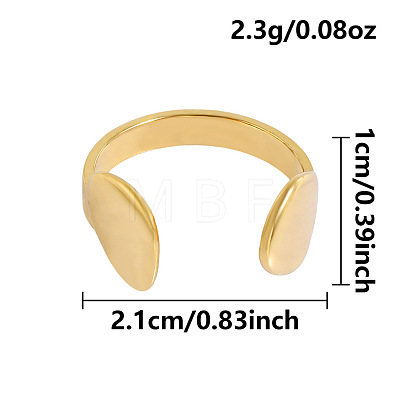 304 Stainless Steel Cuff Open Rings KI5039-2-1
