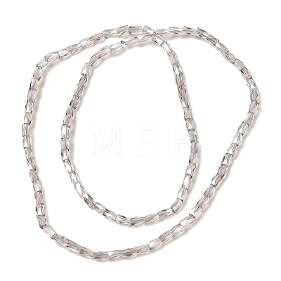 Electroplate Glass Beads Strands GLAA-P068-PL02-1