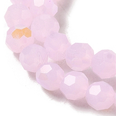 Imitation Jade Glass Beads Strands X-EGLA-A035-J4mm-L02-1