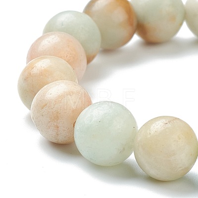 Natural Amazonite Beaded Stretch Bracelets BJEW-D446-D-31-1