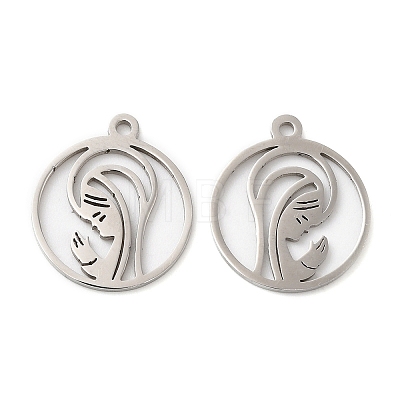 201 Stainless Steel Pendants STAS-A084-01P-1