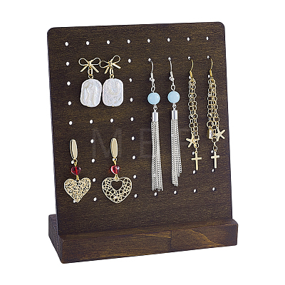Detachable Wood Earring Display Stands EDIS-WH0011-07-1