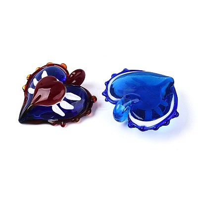 Handmade Lampwork Pendants LAMP-T024-02M-1