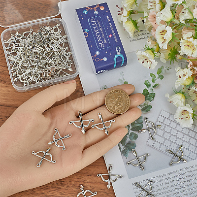 60Pcs Tibetan Style Alloy Pendants TIBEP-SC0002-98-1