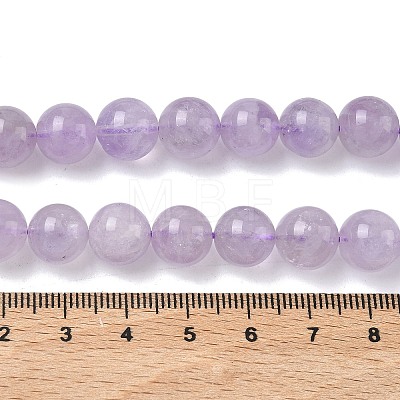 Natural Lavender Amethyst Beads Strands G-F306-11-10mm-01-1