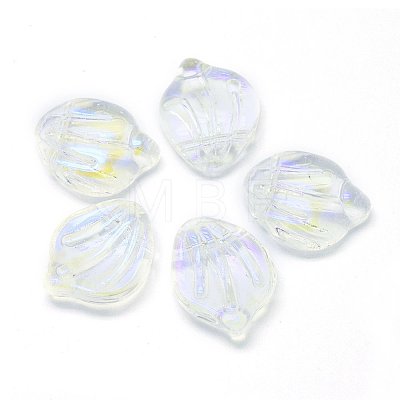 Transparent Glass Charms GLAA-H016-01A-29-1