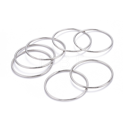 7Pcs 201 Stainless Steel Plain Bangle Sets for Women BJEW-L664-022C-P02-1