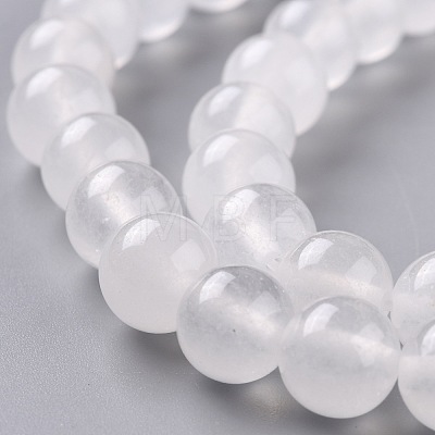 Natural White Jade Beads G-G766-B-38-1