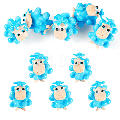 5Pcs Handmade Lampwork Display Decorations LAMP-TA0002-60D-1