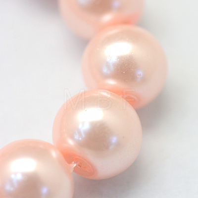 Baking Painted Glass Pearl Bead Strands HY-Q003-3mm-05-1