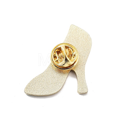 High-heel Shoe Zinc Alloy Enamel Pin Brooch JEWB-C028-03H-G-1