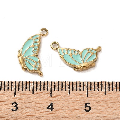304 Stainless Steel with Enamel Charms STAS-L022-400G-01-1