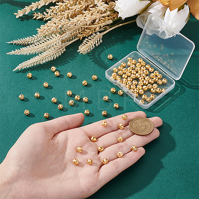 Brass Beads KK-BC0009-96-1