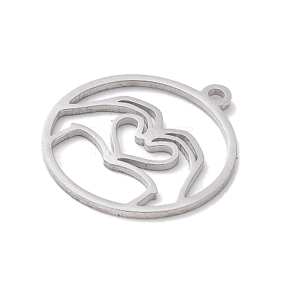 304 Stainless Steel Pendants STAS-Z131-01A-P-1