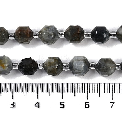 Natural Eagle Eye Stone Beads Strands G-O201B-124G-1